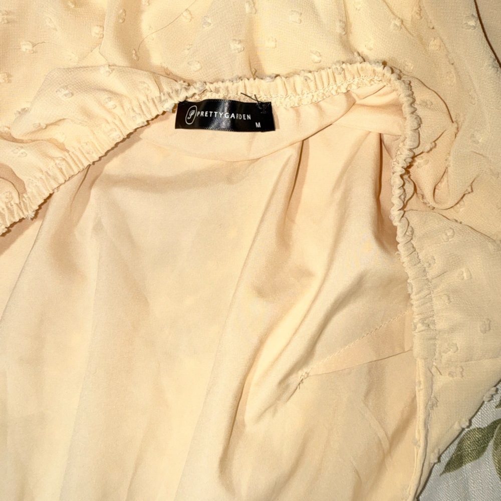Elegant Cream High Low Dress - Picture 3 of 5